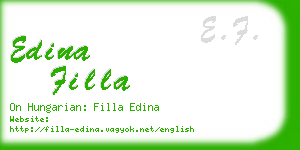 edina filla business card